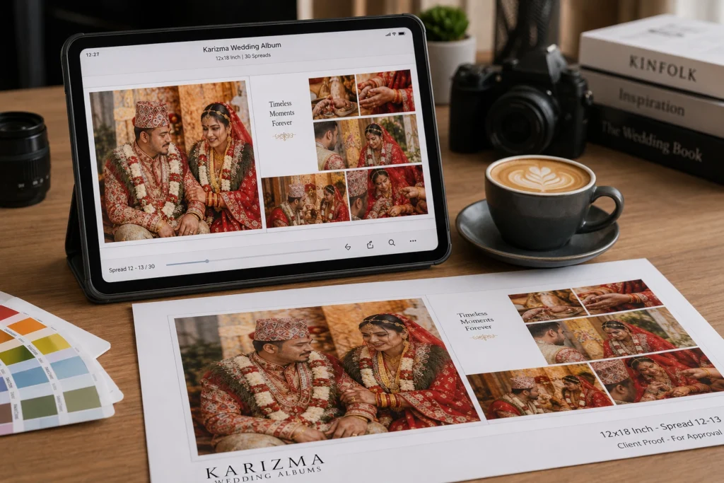 karizma wedding album deisgn & printing